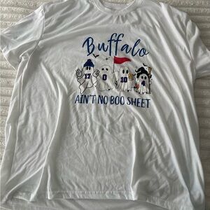 White Graphic Tee - Buffalo Ghost Design